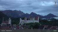 Archiv Foto Webcam Füssen: Blick auf das Hohe Schloss 04:00
