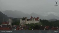 Archiv Foto Webcam Füssen: Blick auf das Hohe Schloss 08:00