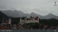 Archiv Foto Webcam Füssen: Blick auf das Hohe Schloss 10:00