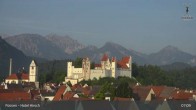 Archiv Foto Webcam Füssen: Blick auf das Hohe Schloss 06:00