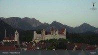 Archiv Foto Webcam Füssen: Blick auf das Hohe Schloss 04:00