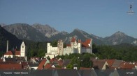 Archiv Foto Webcam Füssen: Blick auf das Hohe Schloss 06:00