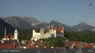 Archiv Foto Webcam Füssen: Blick auf das Hohe Schloss 07:00