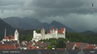 Archiv Foto Webcam Füssen: Blick auf das Hohe Schloss 18:00
