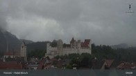 Archiv Foto Webcam Füssen: Blick auf das Hohe Schloss 08:00