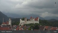 Archiv Foto Webcam Füssen: Blick auf das Hohe Schloss 14:00