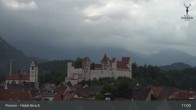 Archiv Foto Webcam Füssen: Blick auf das Hohe Schloss 16:00