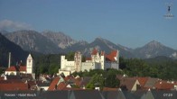 Archiv Foto Webcam Füssen: Blick auf das Hohe Schloss 06:00