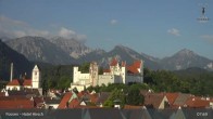 Archiv Foto Webcam Füssen: Blick auf das Hohe Schloss 07:00