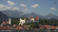 Archiv Foto Webcam Füssen: Blick auf das Hohe Schloss 10:00