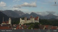 Archiv Foto Webcam Füssen: Blick auf das Hohe Schloss 06:00