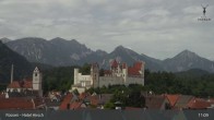 Archiv Foto Webcam Füssen: Blick auf das Hohe Schloss 10:00