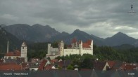 Archiv Foto Webcam Füssen: Blick auf das Hohe Schloss 14:00