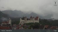 Archiv Foto Webcam Füssen: Blick auf das Hohe Schloss 16:00