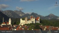 Archiv Foto Webcam Füssen: Blick auf das Hohe Schloss 06:00