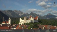 Archiv Foto Webcam Füssen: Blick auf das Hohe Schloss 07:00