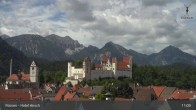Archiv Foto Webcam Füssen: Blick auf das Hohe Schloss 10:00