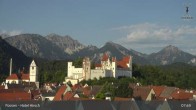 Archiv Foto Webcam Füssen: Blick auf das Hohe Schloss 07:00
