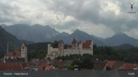 Archiv Foto Webcam Füssen: Blick auf das Hohe Schloss 12:00