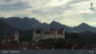 Archiv Foto Webcam Füssen: Blick auf das Hohe Schloss 16:00
