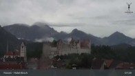 Archiv Foto Webcam Füssen: Blick auf das Hohe Schloss 06:00