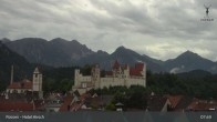 Archiv Foto Webcam Füssen: Blick auf das Hohe Schloss 07:00