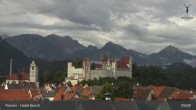 Archiv Foto Webcam Füssen: Blick auf das Hohe Schloss 08:00