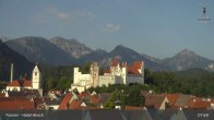 Archiv Foto Webcam Füssen: Blick auf das Hohe Schloss 07:00