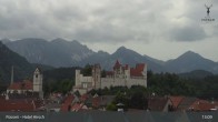 Archiv Foto Webcam Füssen: Blick auf das Hohe Schloss 12:00