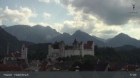 Archiv Foto Webcam Füssen: Blick auf das Hohe Schloss 16:00