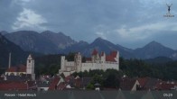 Archiv Foto Webcam Füssen: Blick auf das Hohe Schloss 05:00