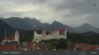 Archiv Foto Webcam Füssen: Blick auf das Hohe Schloss 08:00