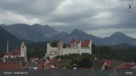 Archiv Foto Webcam Füssen: Blick auf das Hohe Schloss 09:00