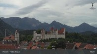 Archiv Foto Webcam Füssen: Blick auf das Hohe Schloss 13:00