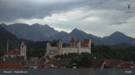 Archiv Foto Webcam Füssen: Blick auf das Hohe Schloss 14:00