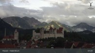 Archiv Foto Webcam Füssen: Blick auf das Hohe Schloss 06:00