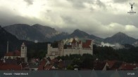 Archiv Foto Webcam Füssen: Blick auf das Hohe Schloss 07:00