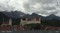 Archiv Foto Webcam Füssen: Blick auf das Hohe Schloss 12:00