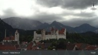Archiv Foto Webcam Füssen: Blick auf das Hohe Schloss 14:00