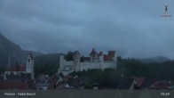 Archiv Foto Webcam Füssen: Blick auf das Hohe Schloss 04:00
