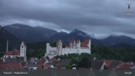 Archiv Foto Webcam Füssen: Blick auf das Hohe Schloss 04:00