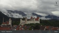 Archiv Foto Webcam Füssen: Blick auf das Hohe Schloss 08:00