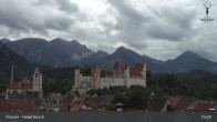 Archiv Foto Webcam Füssen: Blick auf das Hohe Schloss 14:00