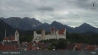 Archiv Foto Webcam Füssen: Blick auf das Hohe Schloss 16:00