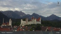 Archiv Foto Webcam Füssen: Blick auf das Hohe Schloss 06:00