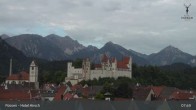 Archiv Foto Webcam Füssen: Blick auf das Hohe Schloss 07:00