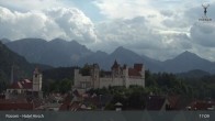 Archiv Foto Webcam Füssen: Blick auf das Hohe Schloss 16:00