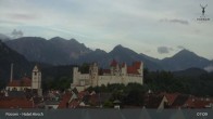 Archiv Foto Webcam Füssen: Blick auf das Hohe Schloss 06:00