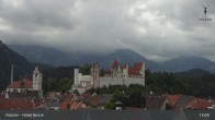 Archiv Foto Webcam Füssen: Blick auf das Hohe Schloss 12:00