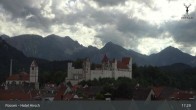 Archiv Foto Webcam Füssen: Blick auf das Hohe Schloss 16:00